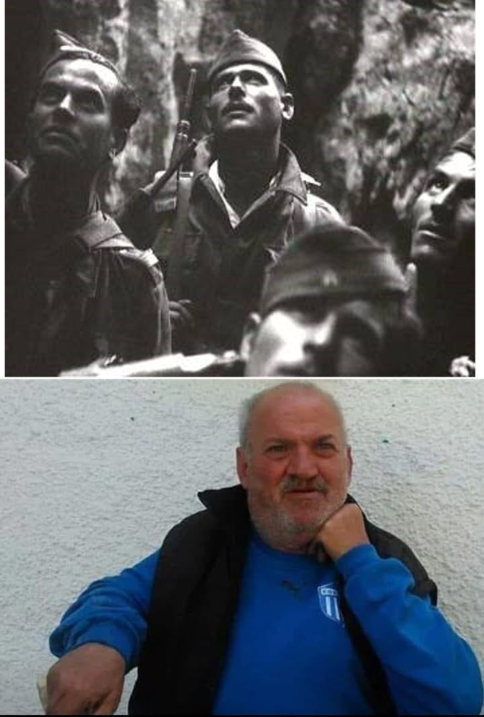 Η πρωτη μαλλον ειναι φωτο ανταρτων του ΔΣΕ που βλεπουν να πετουν απο πανω τους αμερικανικα αεροπλανα...